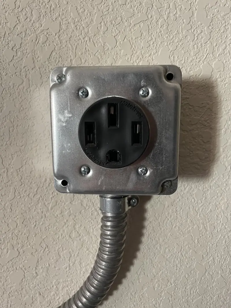 NEMA 14-50 outlet installed for Electrical Panel Upgrade in Seminole
